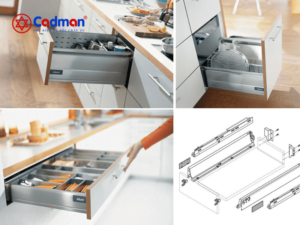 LỢI ÍCH CỦA RAY TRƯỢT GIẢM CHẤN - LÝ DO NÊN LẮP CHO TỦ BẾP HIỆN ĐẠI