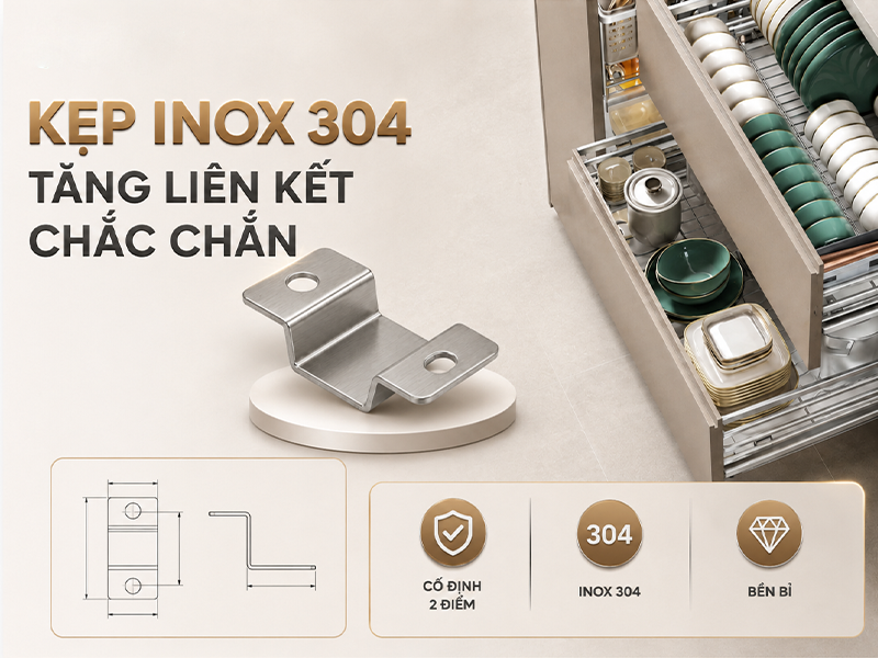 trang bị kẹp inox 3034