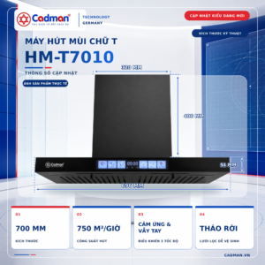 Máy hút mùi chữ T HM-T7010